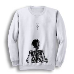 Cactus Jack Travis Scott Baskılı Bisiklet Yaka Sweatshirt