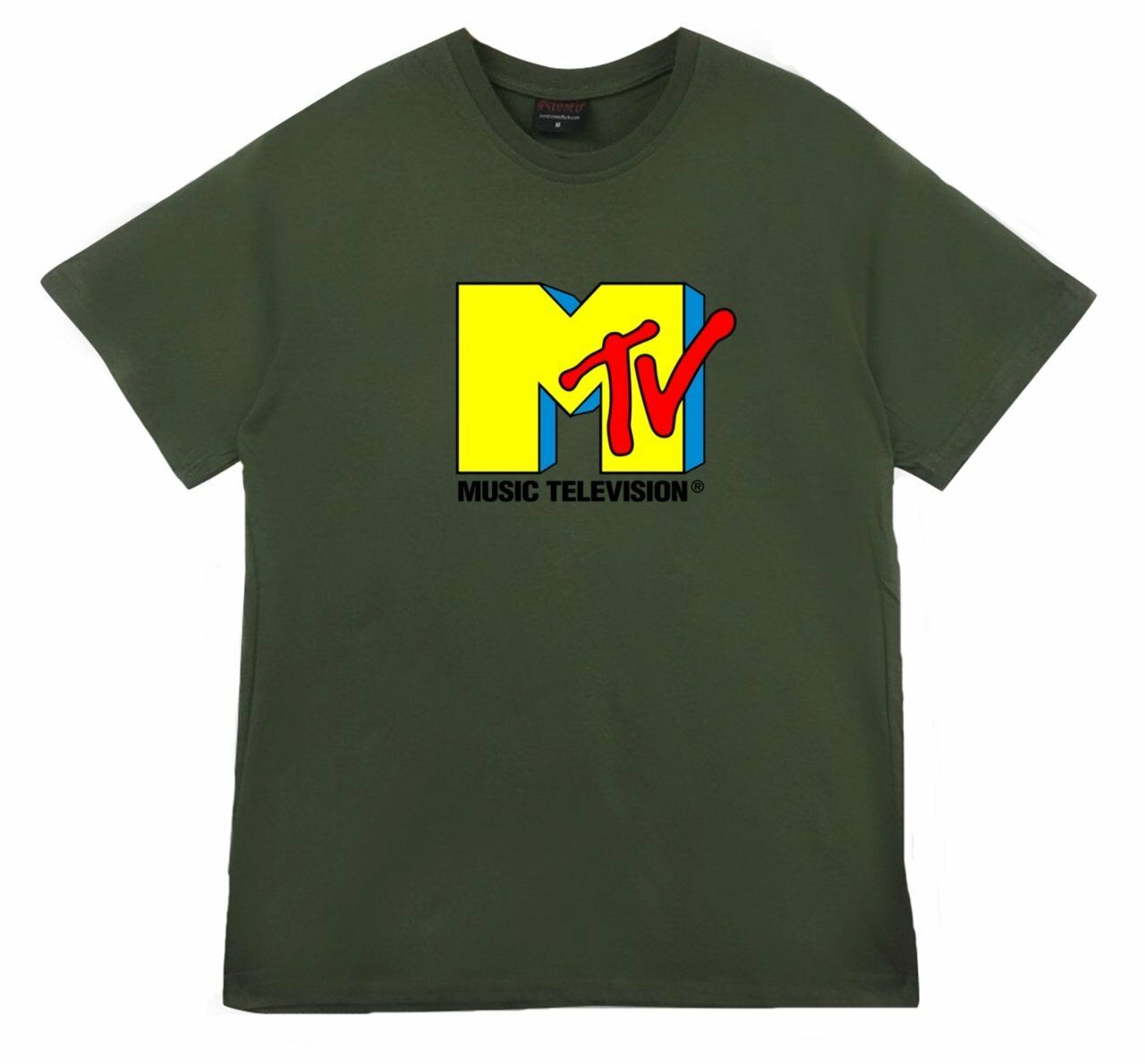 MTV Baskılı T-shirt HAKİ - S