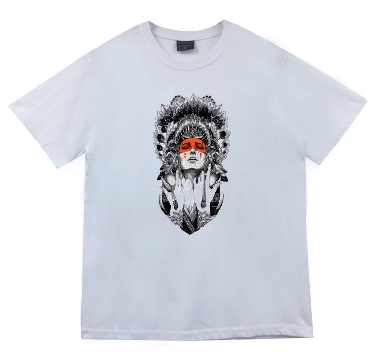 Kızılderili Baskılı T-shirt