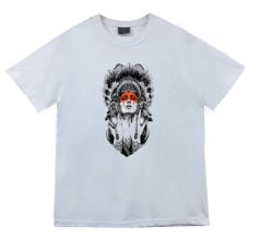 Kızılderili Baskılı T-shirt