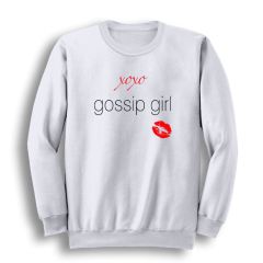 Gossip Girl Baskılı Bisiklet Yaka Sweatshirt