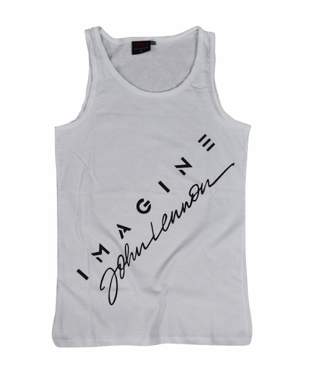John Lennon Baskılı Sıfır Kol T-Shirt