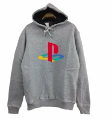 Play Station Baskılı Kapüşonlu Sweatshirt