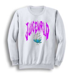 Juice Wrld Hiphop Rap Baskılı Bisiklet Yaka Sweatshirt