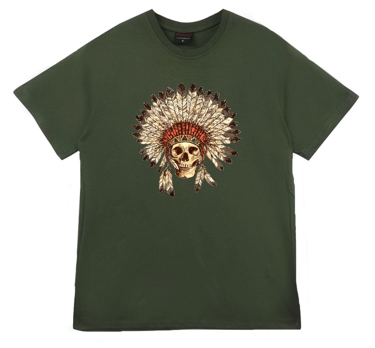 Kızılderili Baskılı T-shirt