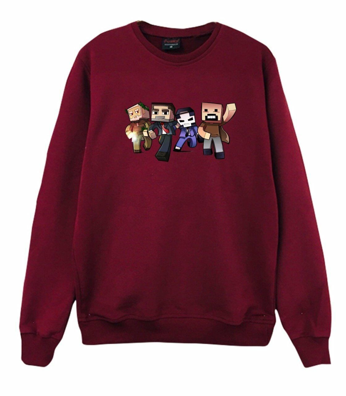 Minecraft Baskılı Sweatshirt