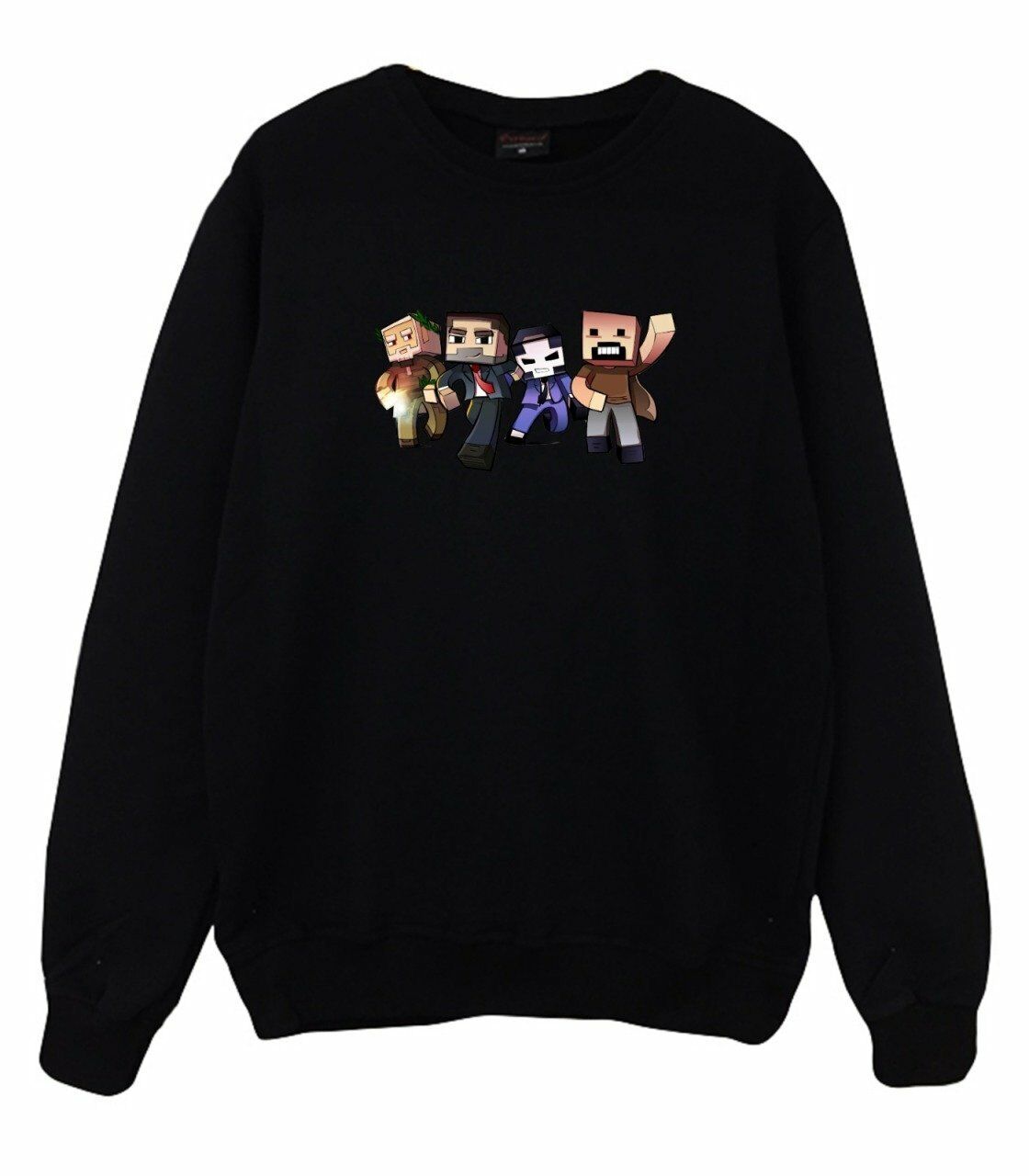 Minecraft Baskılı Sweatshirt