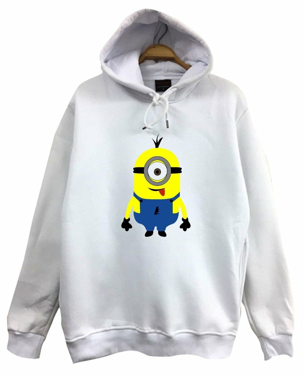 Minions Baskılı Kapüşonlu Sweatshirt