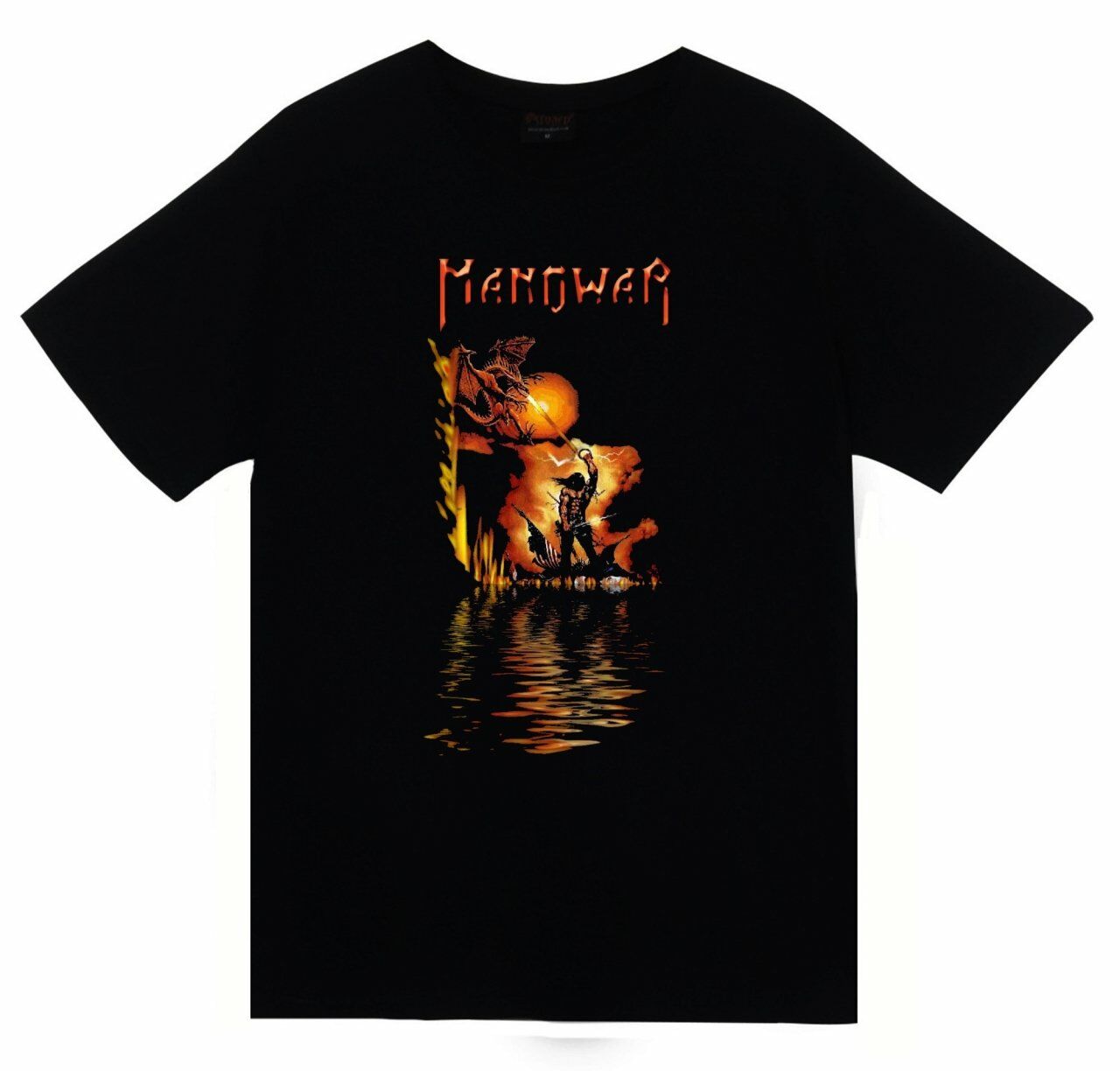 Manowar Baskılı T-shirt