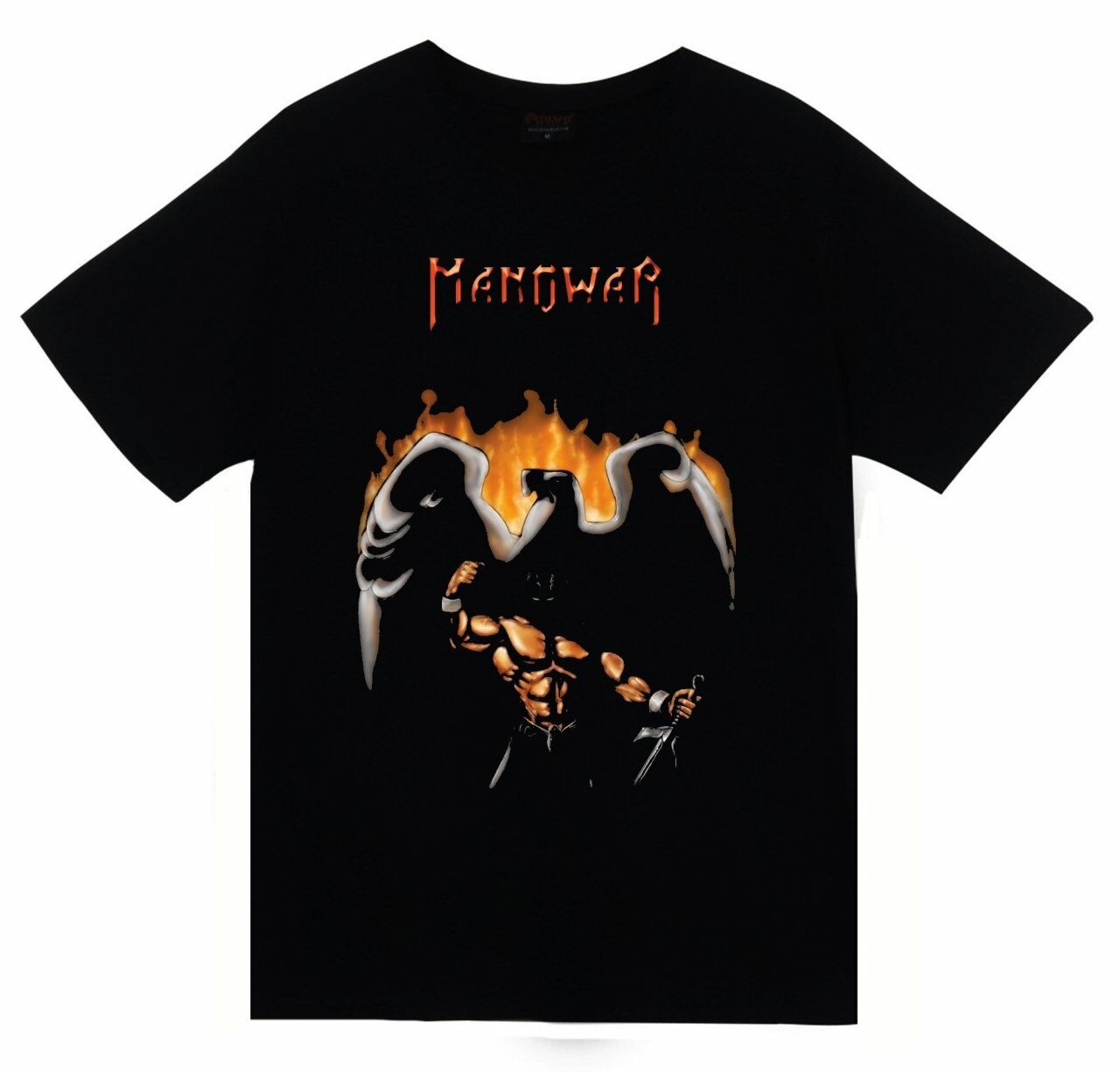 Manowar Baskılı T-shirt