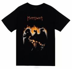 Manowar Baskılı T-shirt