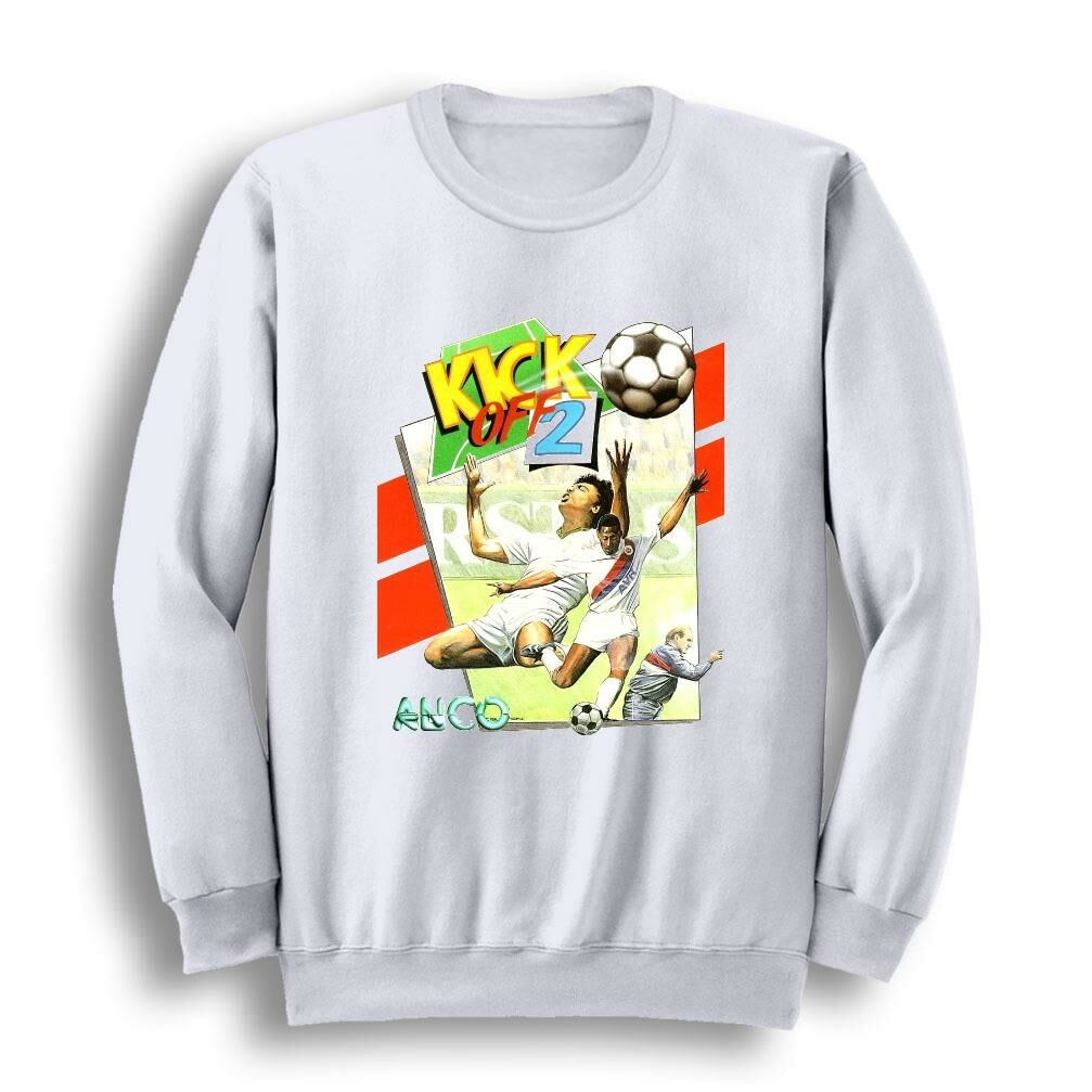 Kick Off Oyun Baskılı Bisiklet Yaka Sweatshirt