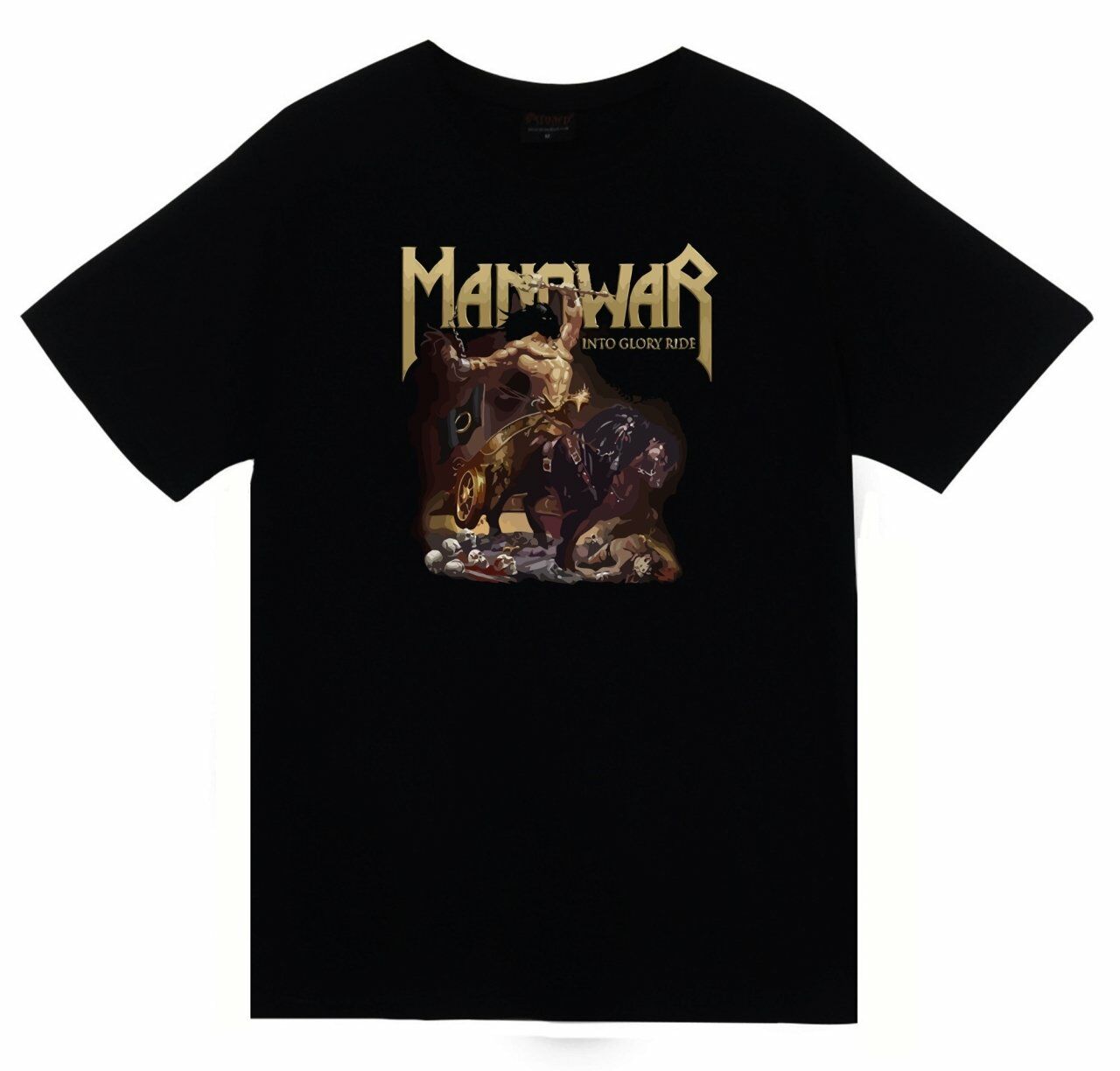 Manowar Baskılı T-Shirt