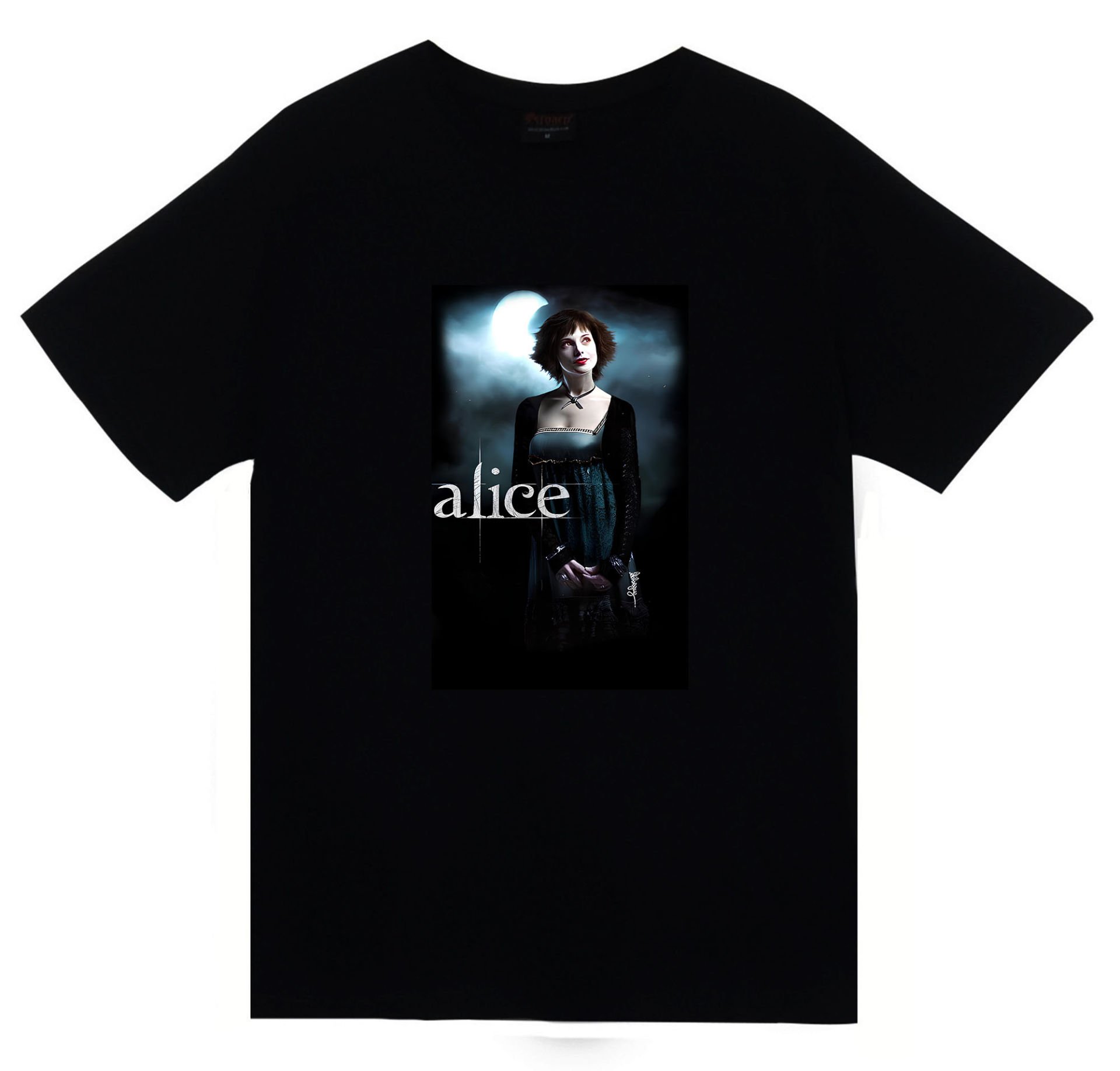 Twilight Film Alice Karakter Baskılı Unisex %100 Pamuk T-shirt