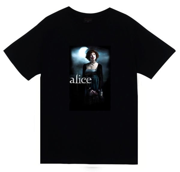 Twilight Film Alice Karakter Baskılı Unisex %100 Pamuk T-shirt