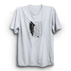 Attack On Titan Anime Baskılı Tshirt