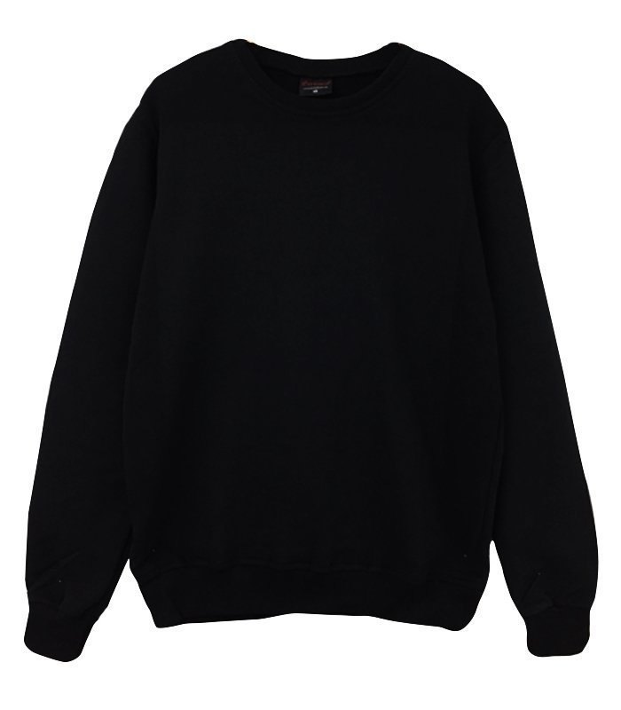DÜZ SWEATSHIRT Baskılı Sweatshirt SİYAH - M