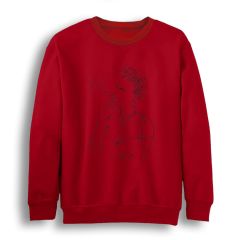 Frida Ressam Baskılı Bisiklet Yaka Sweatshirt