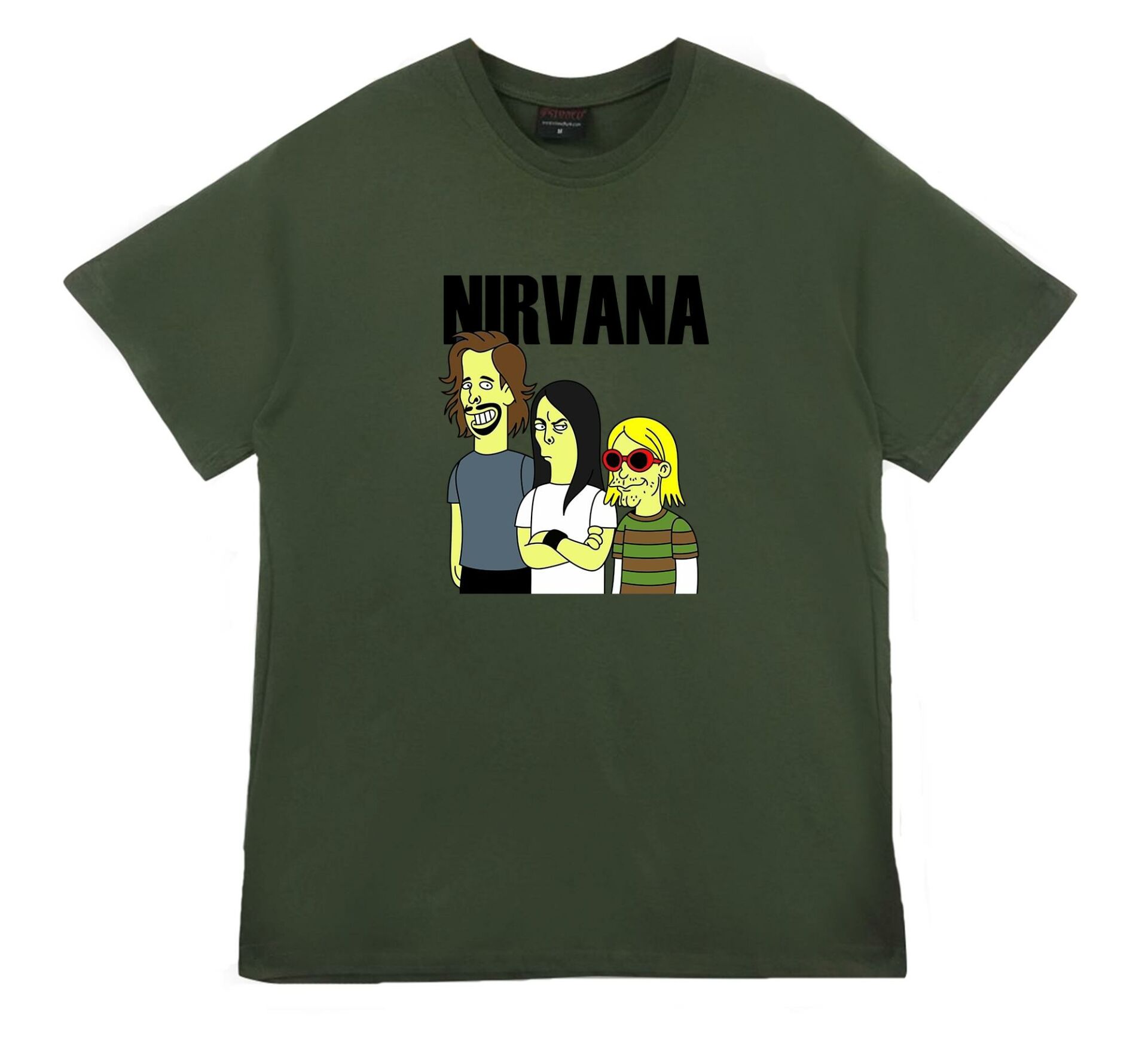 Nirvana Baskılı T-shirt BEYAZ - 3XL