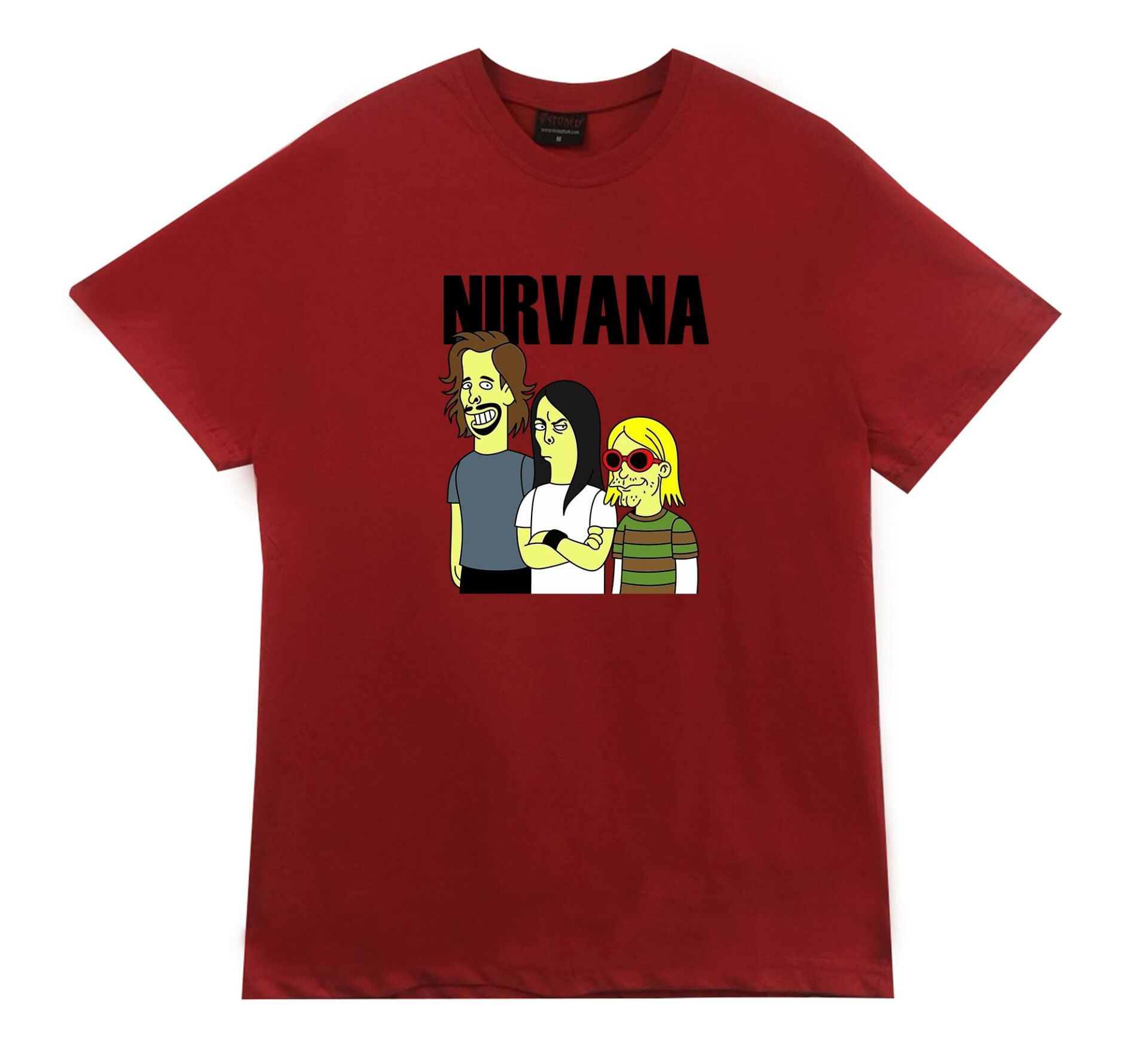 Nirvana Baskılı T-shirt BEYAZ - 3XL