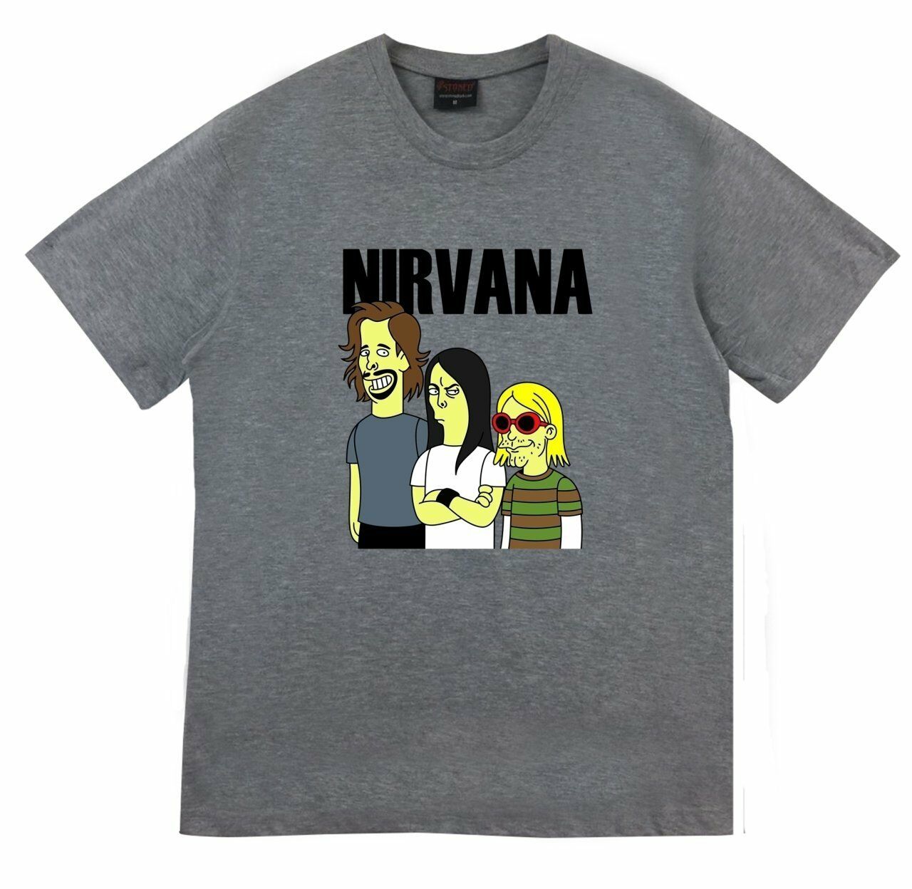 Nirvana Baskılı T-shirt BEYAZ - 3XL
