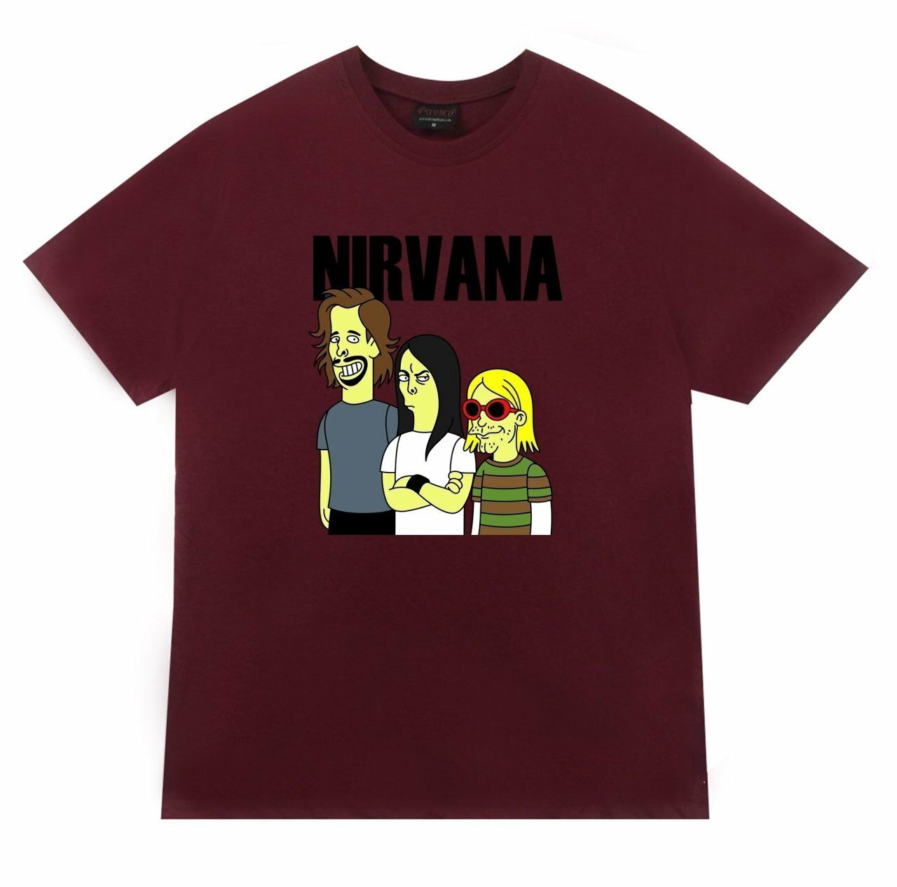 Nirvana Baskılı T-shirt BEYAZ - 3XL