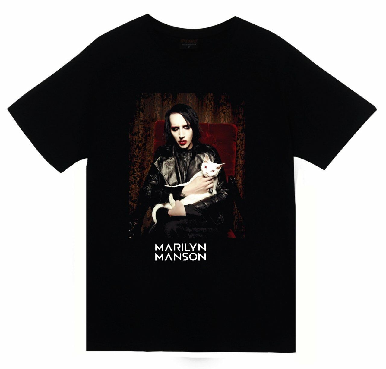 Marilyn Manson Baskılı T-shirt