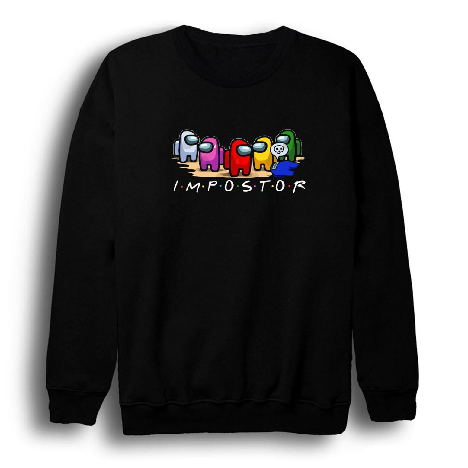 Among Us Oyun Baskılı Bisiklet Yaka Sweatshirt