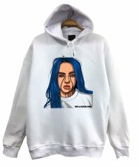Billie Eilish Baskılı Sweatshirt