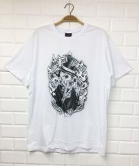 Kuru Kafa Baskılı T-shirt