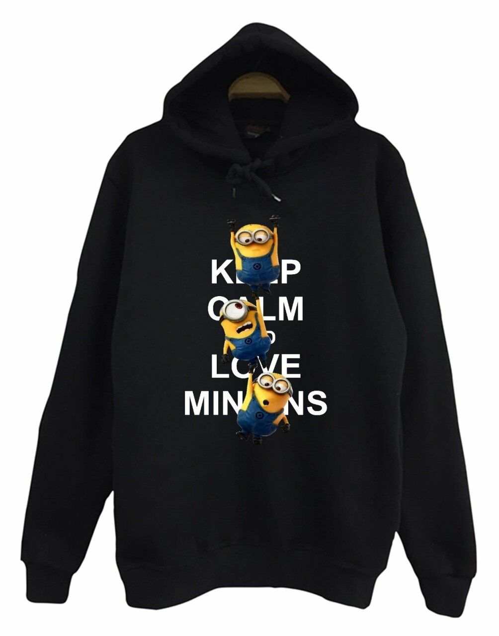 Minions Baskılı Kapüşonlu Sweatshirt