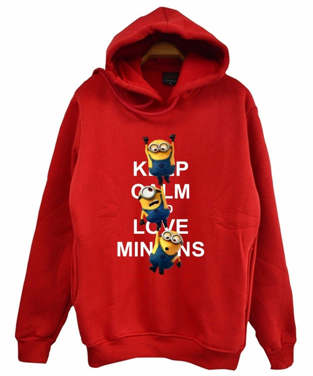 Minions Baskılı Kapüşonlu Sweatshirt