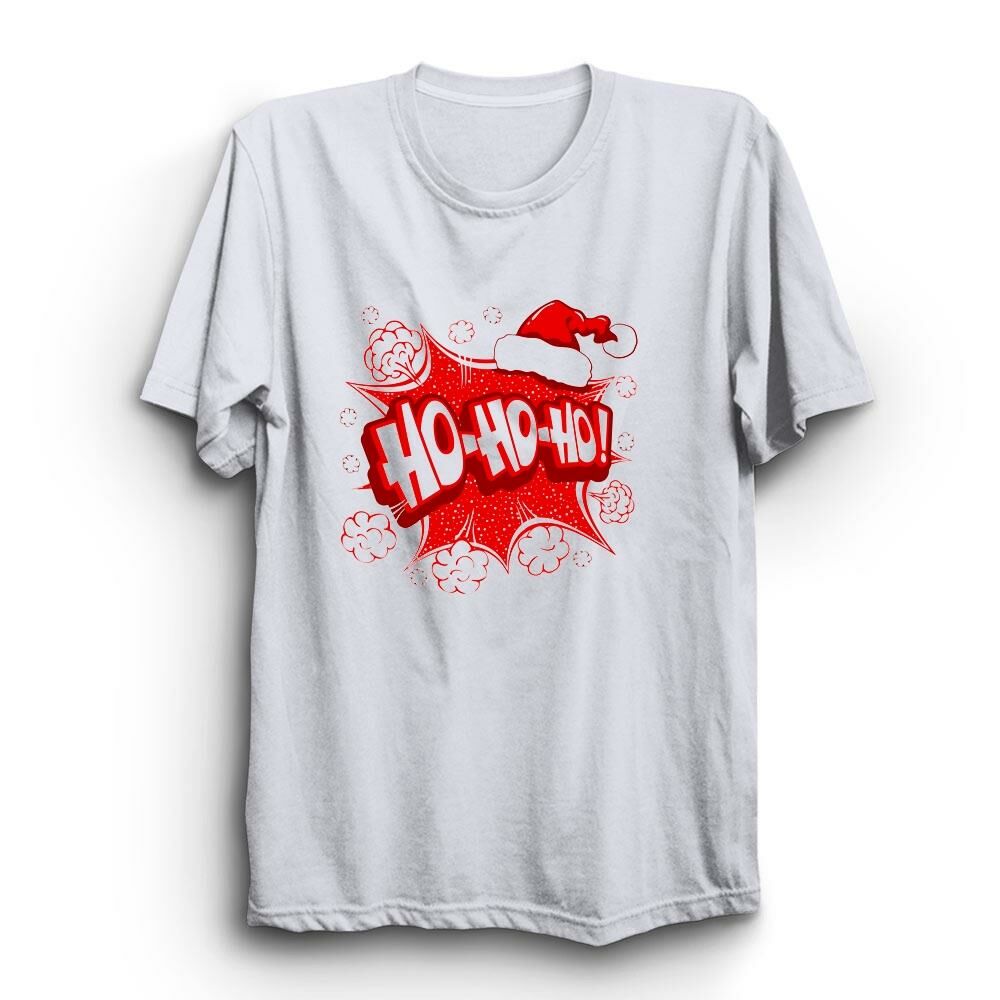 Yeni Yıl Hohoho Christmas Baskılı Tshirt