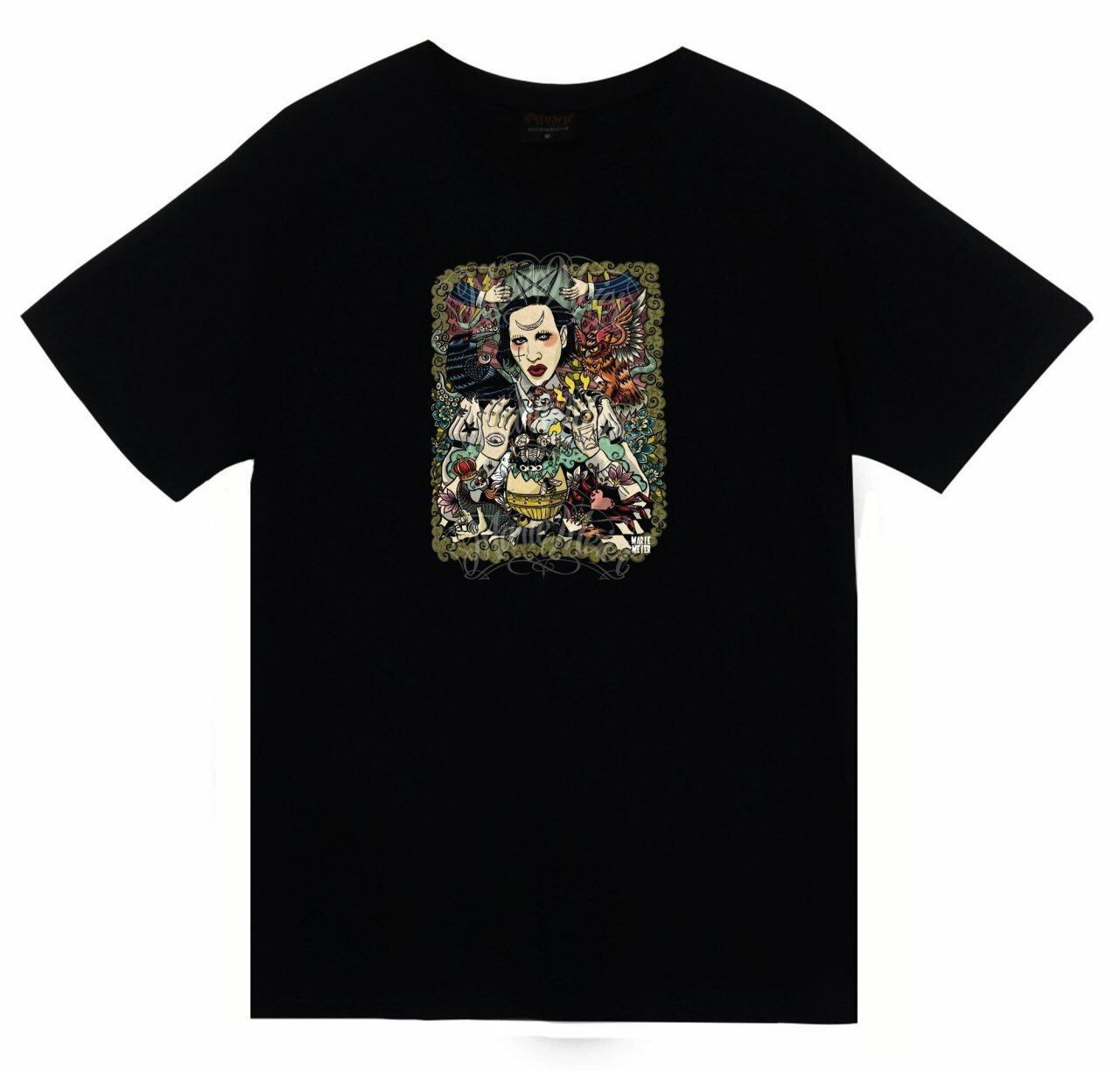 Marilyn Manson Baskılı T-shirt