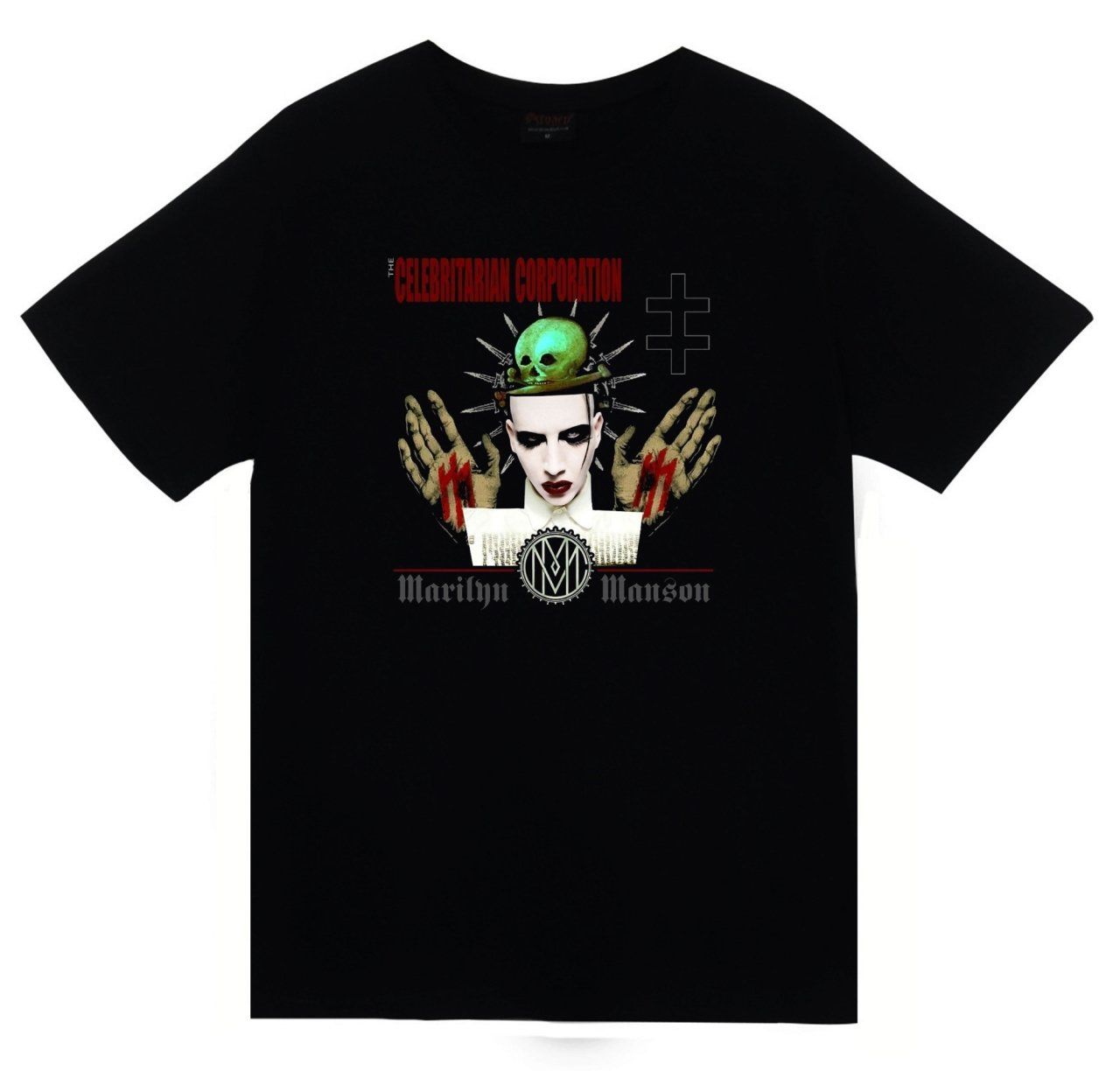 Marilyn Manson Baskılı T-shirt