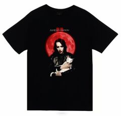 Marilyn Manson Baskılı T-shirt