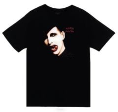 Marilyn Manson Baskılı T-shirt