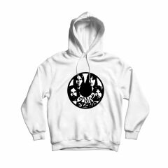 Pink Floyd Baskılı Kapşonlu Sweatshirt