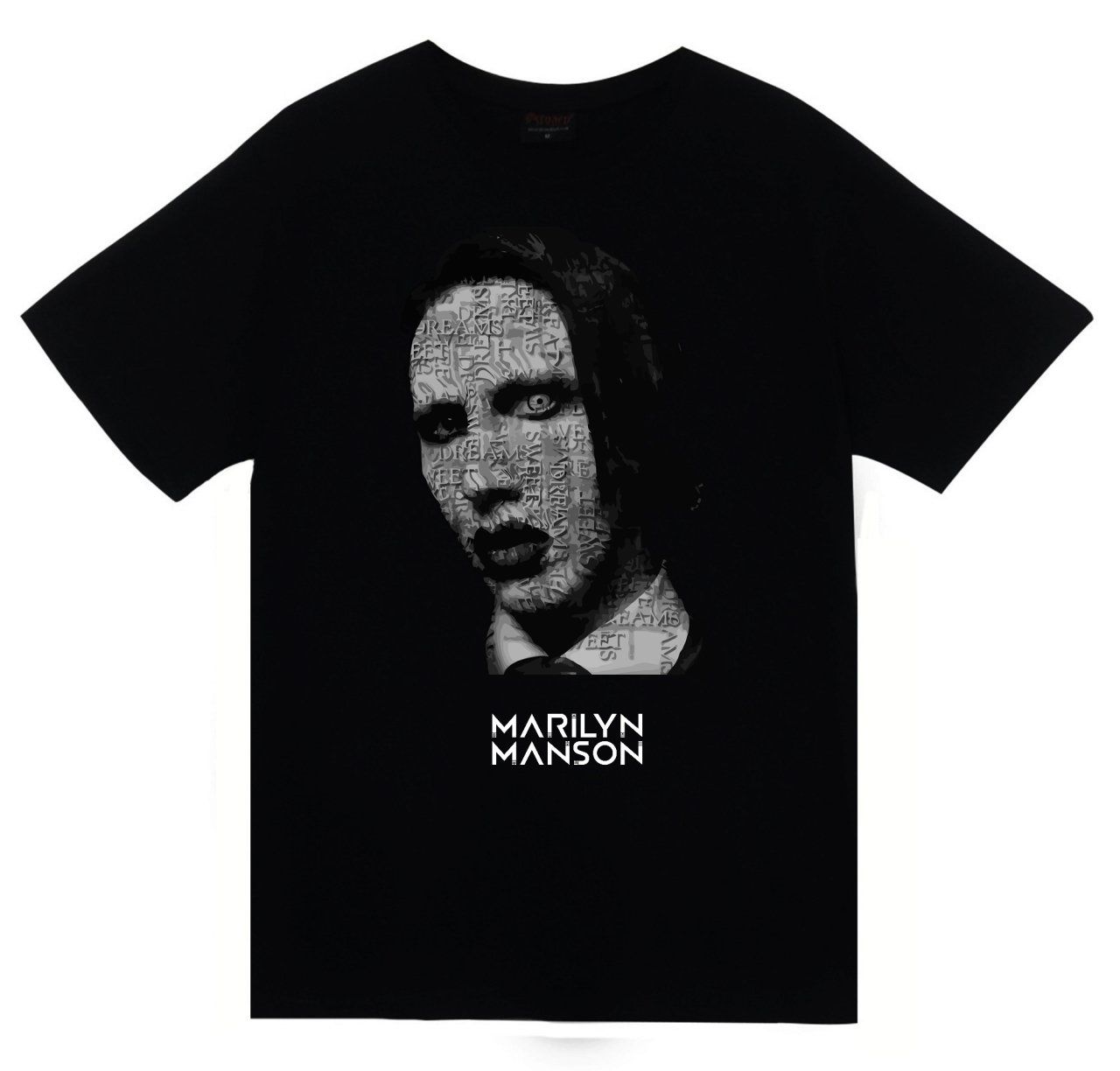 Marilyn Manson Baskılı T-shirt