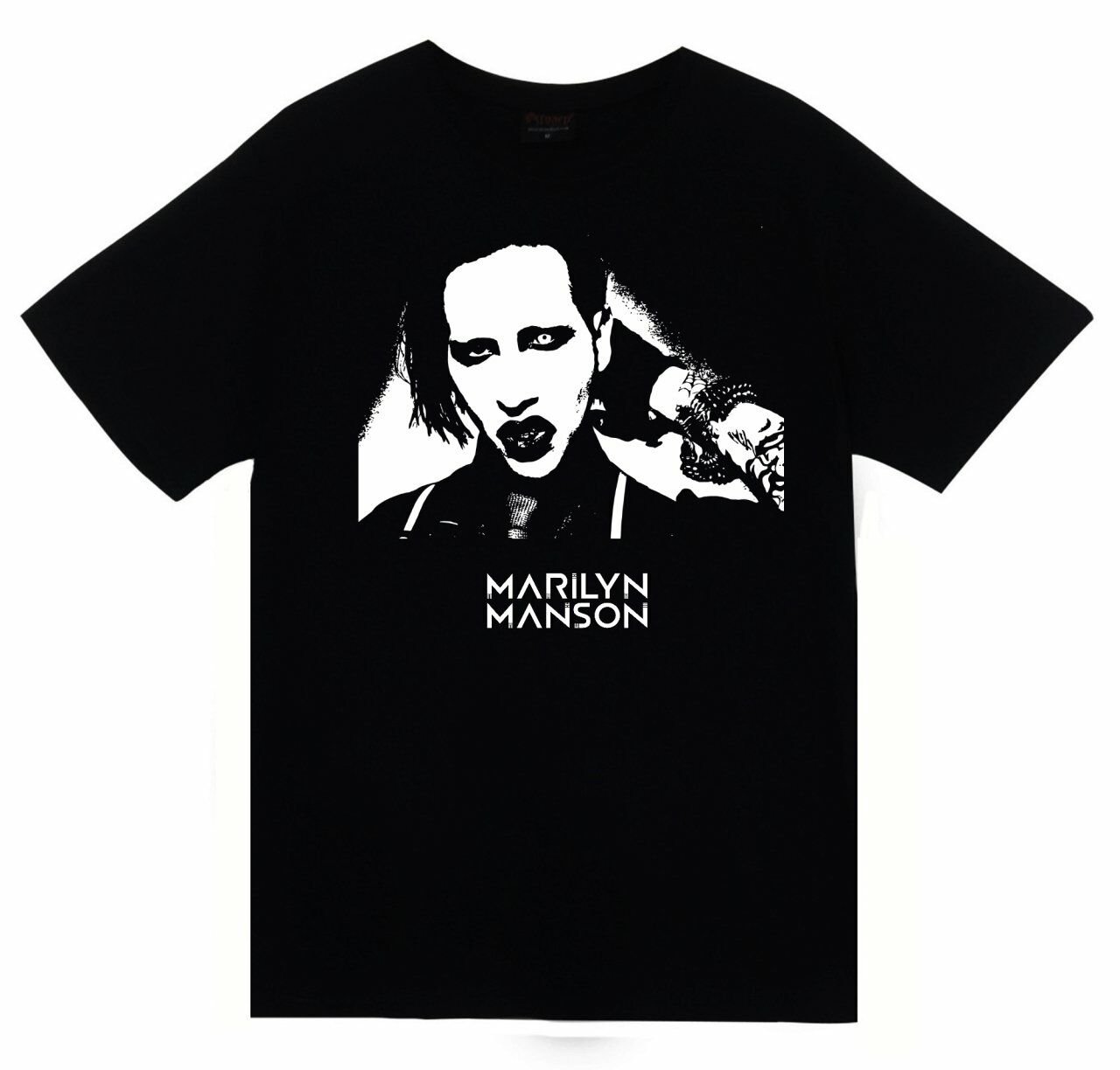 Marilyn Manson Baskılı T-shirt