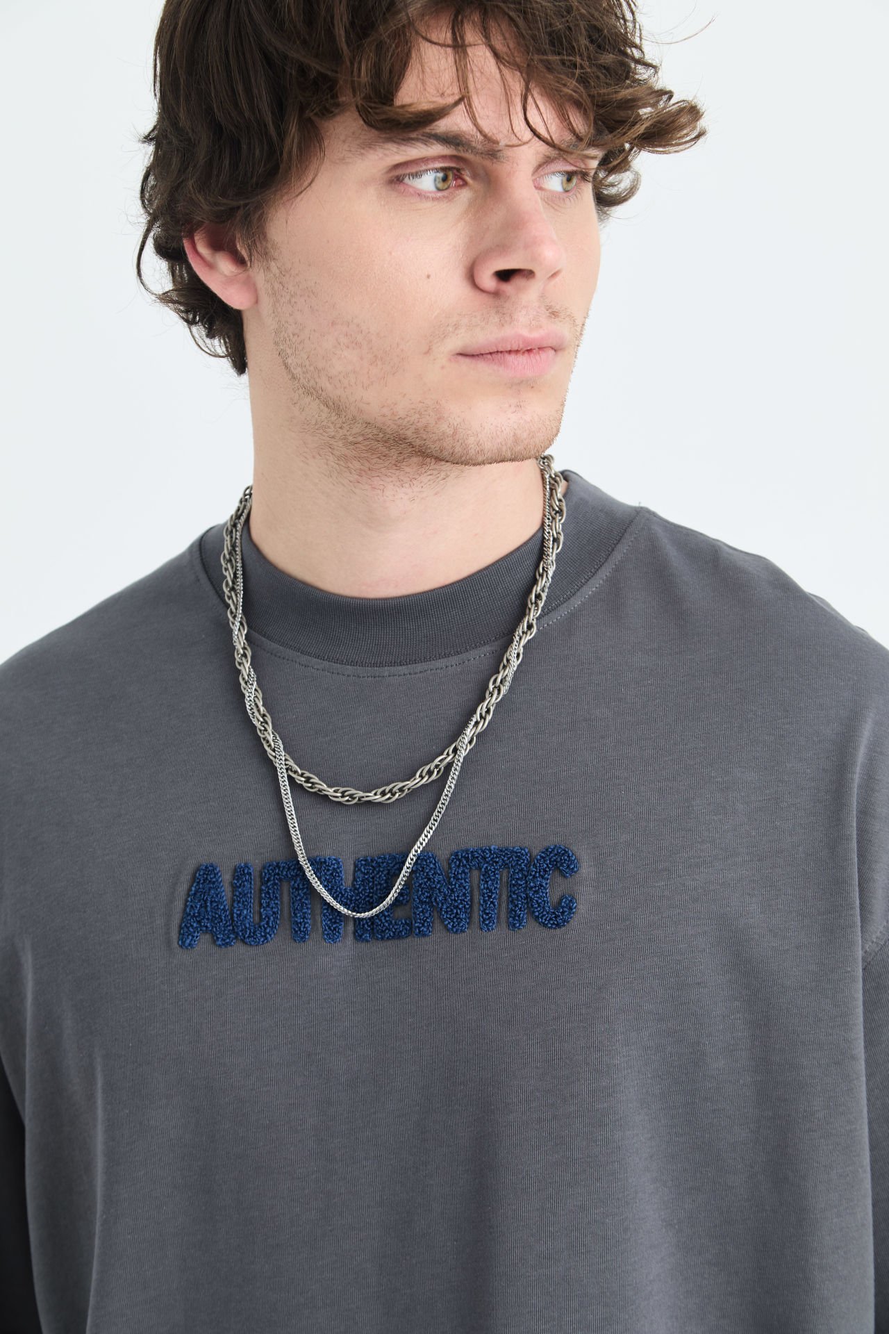 Auethentic Baskılı Unisex %100 Pamuk T-shirt