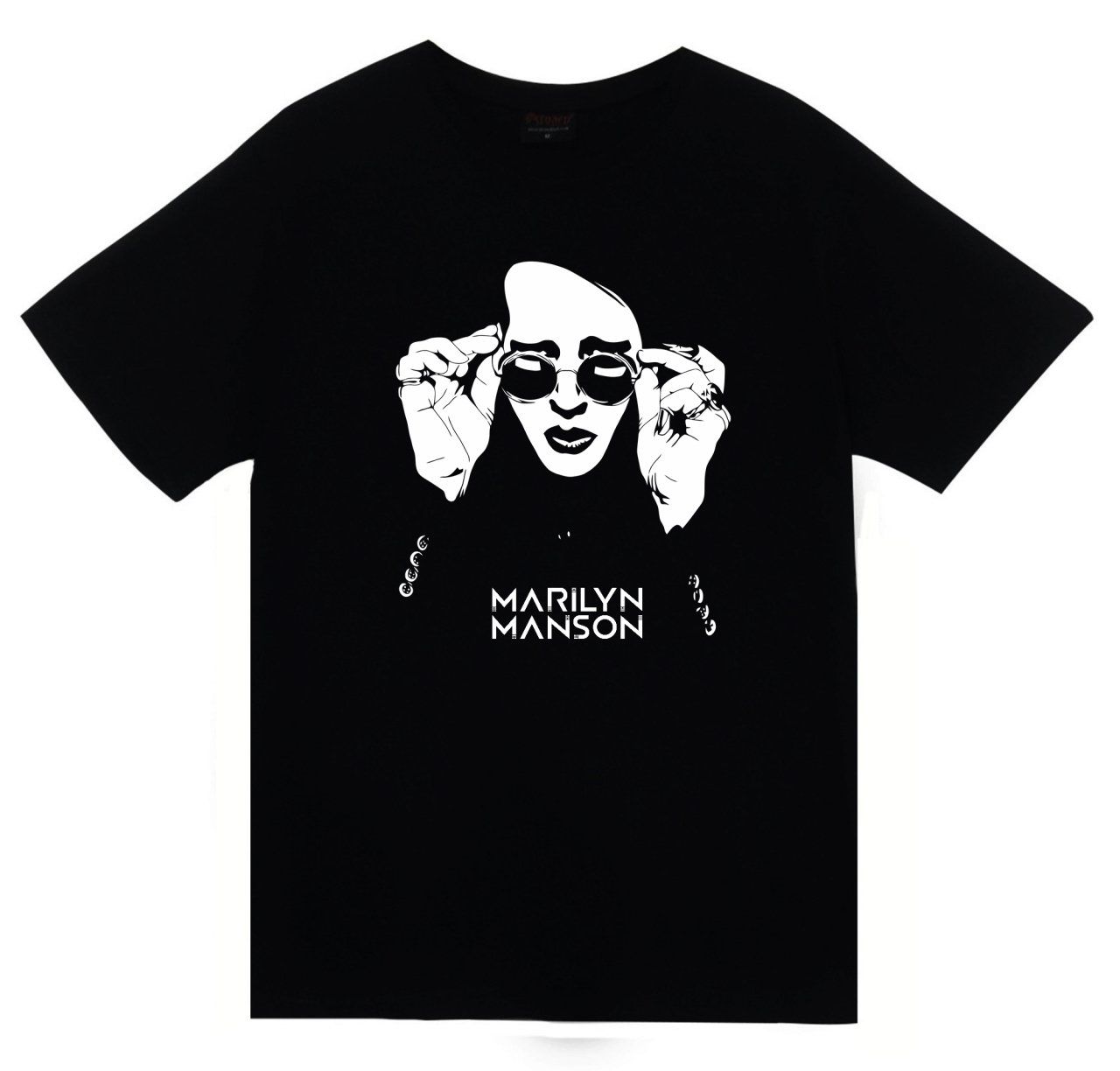 Marilyn Manson Baskılı T-shirt