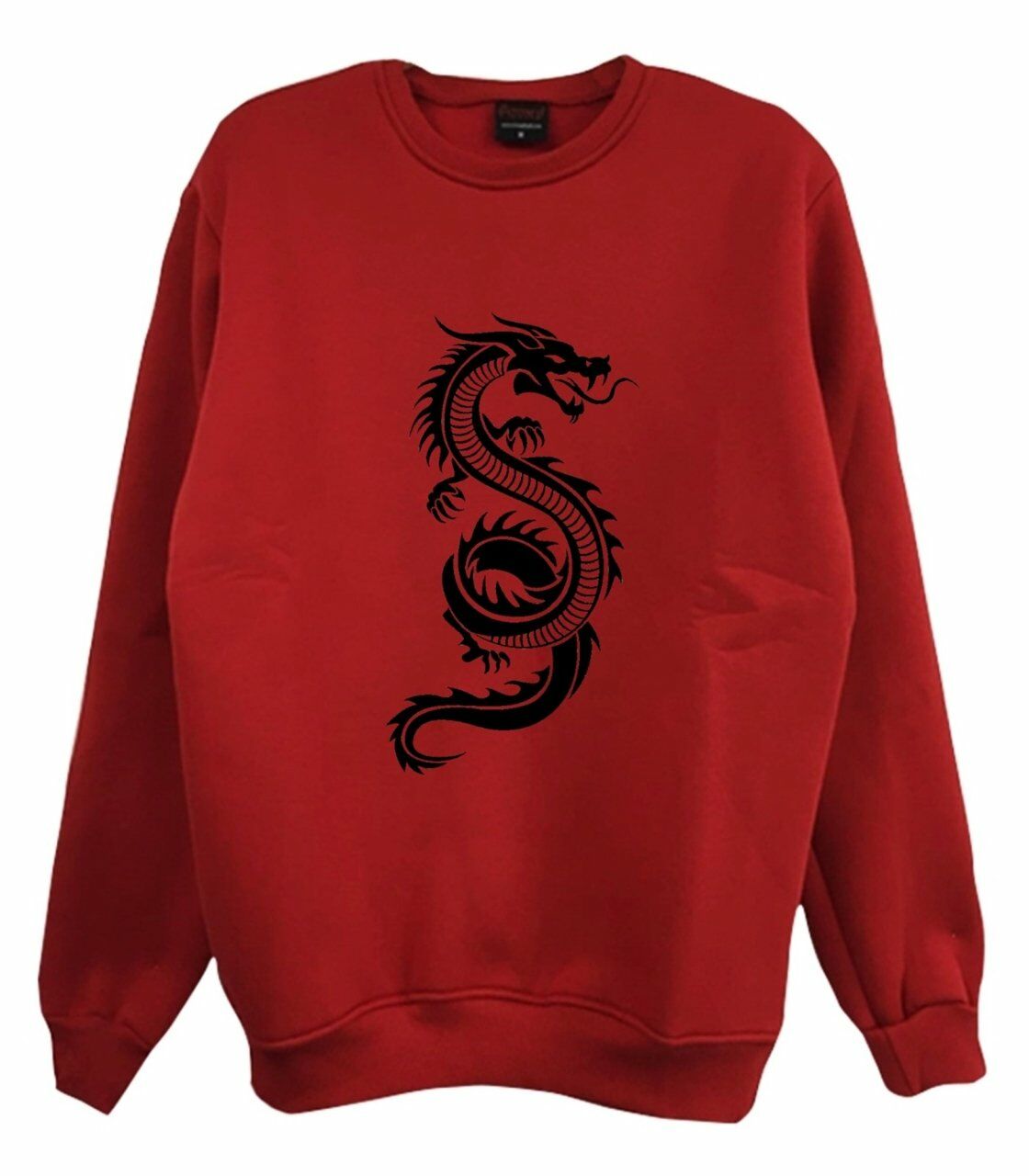 Ejderha Baskılı Sweatshirt