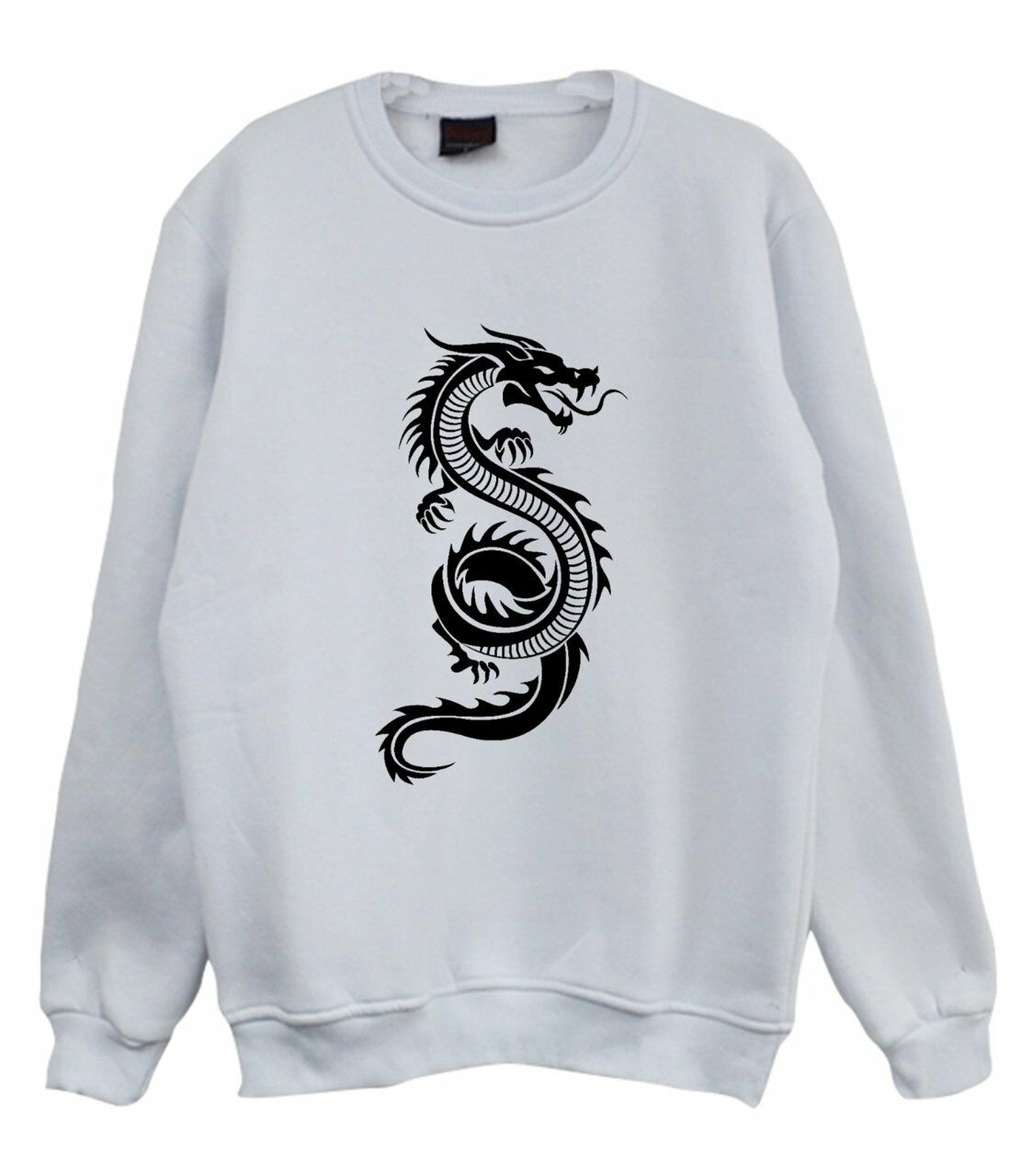 Ejderha Baskılı Sweatshirt
