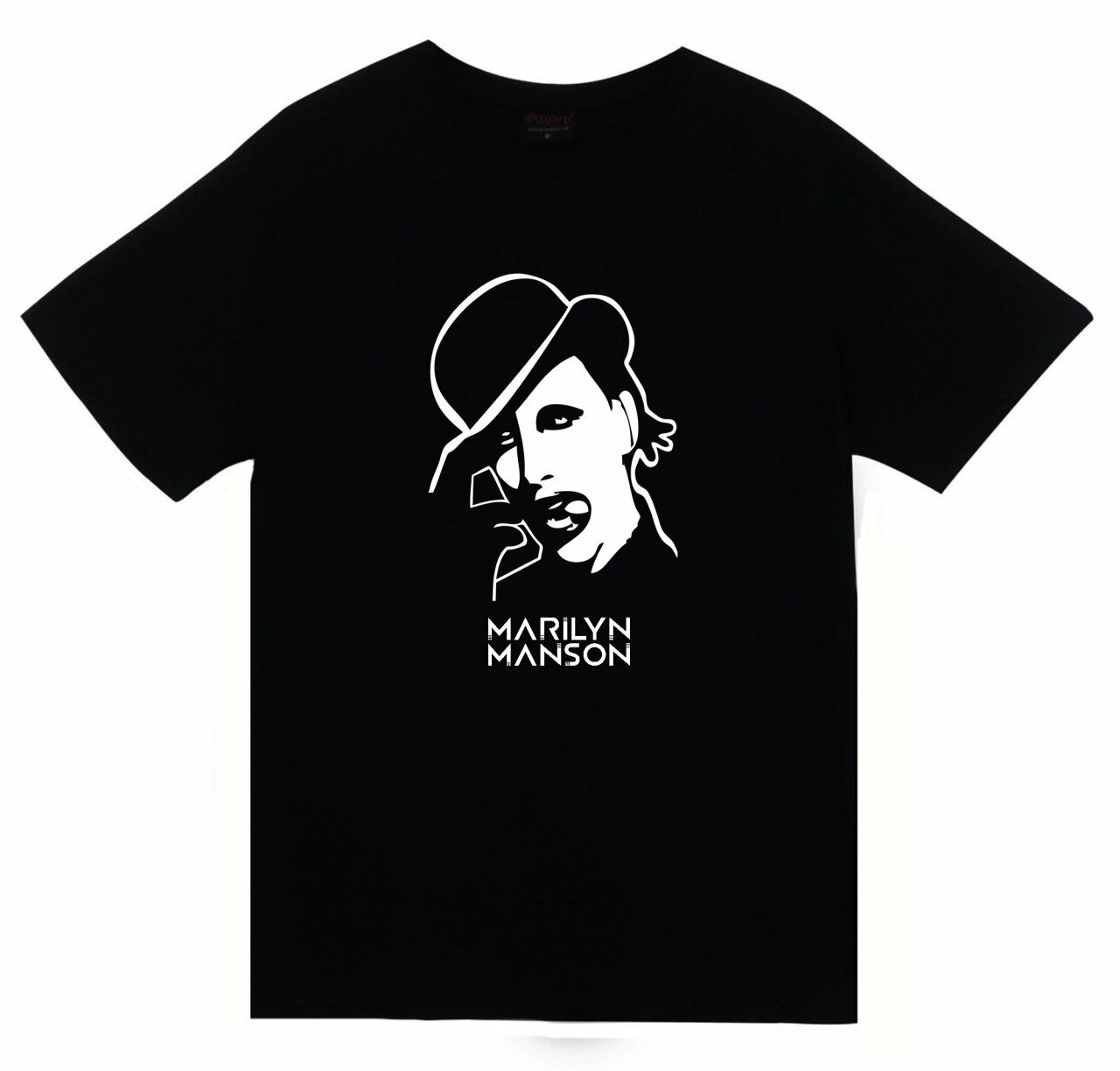 Marilyn Manson Baskılı T-shirt
