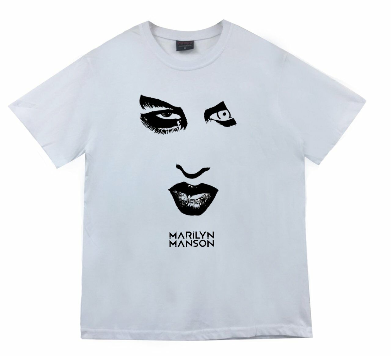 Marilyn Manson Baskılı T-shirt