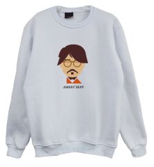 Johnny Depp Baskılı Sweatshirt