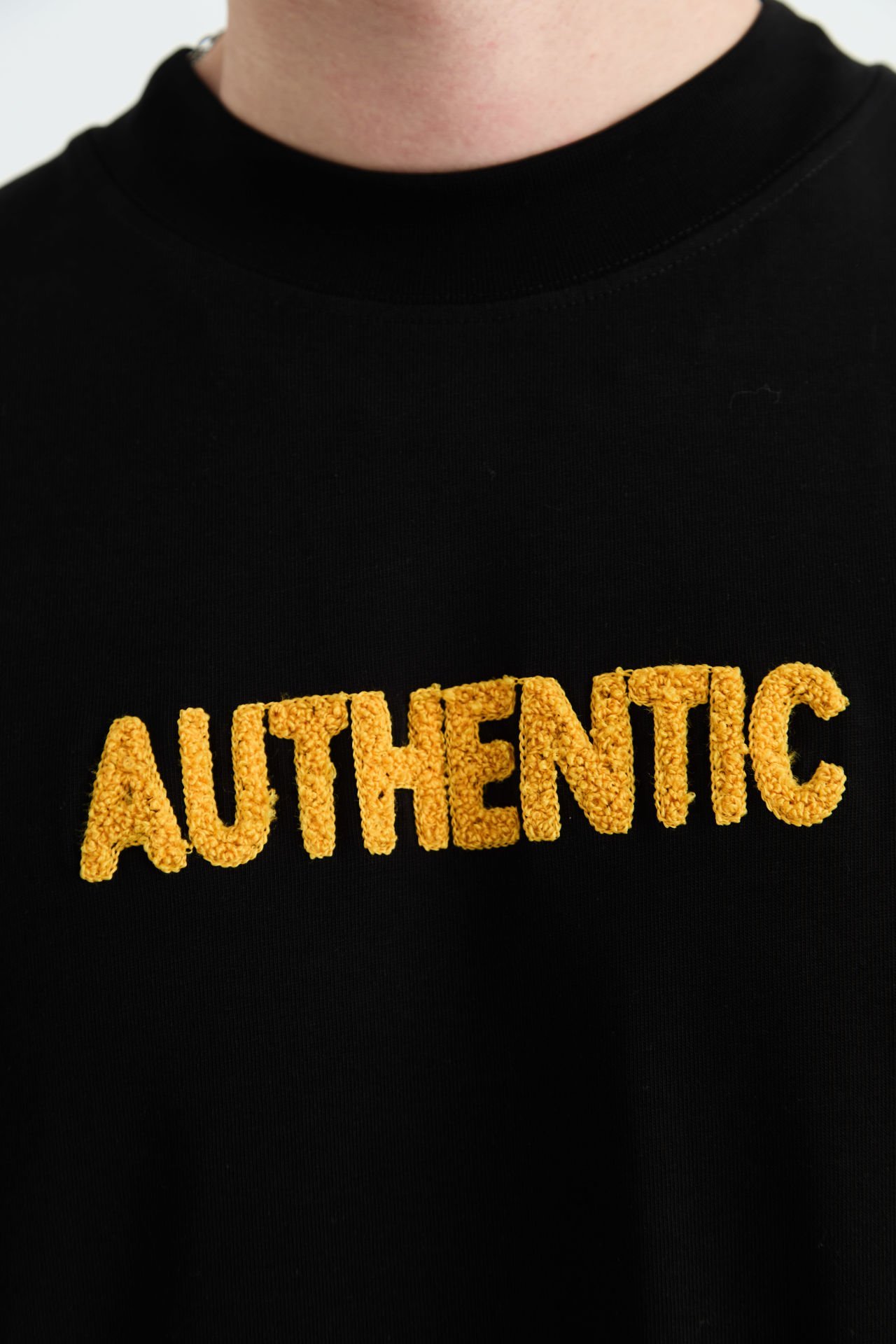 Auethentic Baskılı Unisex %100 Pamuk T-shirt