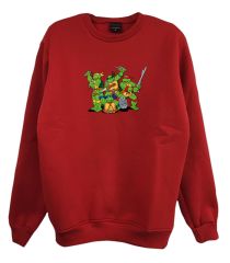 Ninja Kaplumbağalar Baskılı Sweatshirt