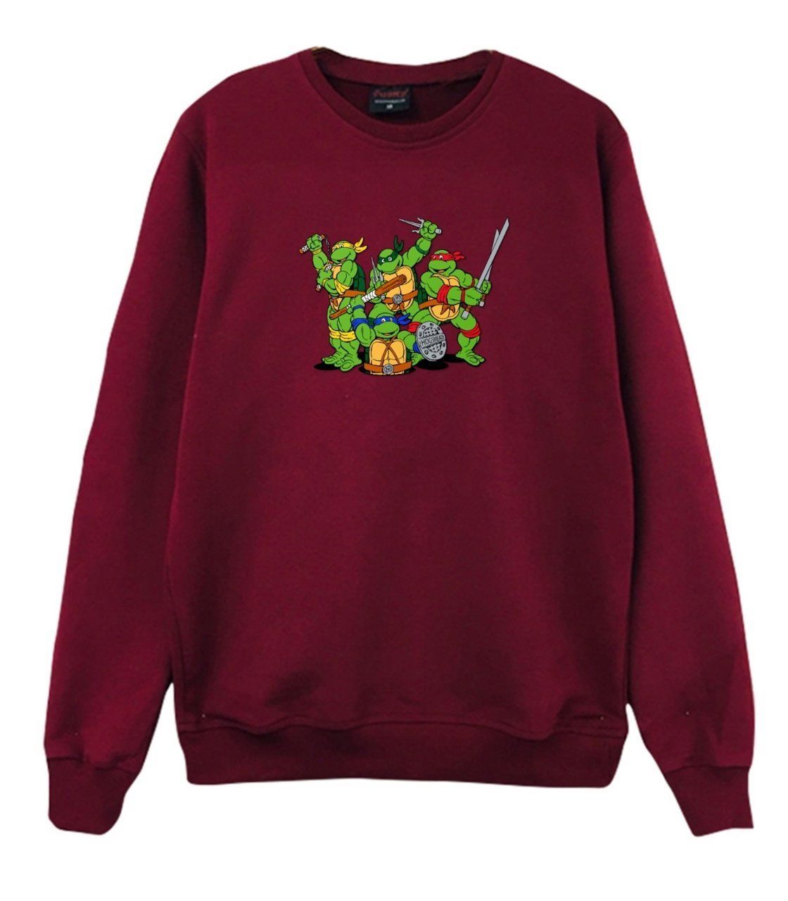 Ninja Kaplumbağalar Baskılı Sweatshirt